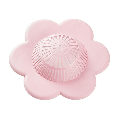 

Effective Shower Drain Covers Sink Strainer Filter Drainage with Suction Cup Simple hair catchers for Bathroom Home Kitchen Household Bathtub Pink