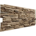 thumbnail image 2 of NewStone Canyon Ridge Faux Stone Panel, 45 3/4"W x 24 1/2"H x 1 1/4"D, Adobe Color, 2 of 9