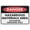 Warning Sign 4, variant on Danger Gates Open And Close Automatically Keep Clear Sign 8"x12" Inches Rust Free Aluminum - Uv Protected, Waterproof, Weatherproof And Fade Resistant - 4 Pre-Drilled Holes