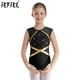 thumbnail image 2 of Niños Niñas brillantes diamantes de imitación gimnasia Ballet Jersey leotardo patinaje artístico baile disfraz ojo de cerradura espalda sin mangas mono, 2 of 5