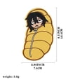 thumbnail image 3 of 1pc Cute Anime Patch, Iron On Sticker, For Men's Clothes, Funny Badge Sticker Appliques, For Men, 3 of 5