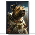 thumbnail image 2 of Cute Space Suit Dog Art Print, Briard Dog Poster Decorative Painting, Astronaut Space Dog Canvas Wall Art Living Room Posters Bedroom Painting, 2 of 6