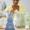 thumbnail image 4 of Easter Celebration Desktop Ornament Set Featuring Adorable Bunny Purse With Decorative Ceramic Plate For Festive Spring Display, 4 of 6