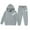 Grey, variant on Byoo Toddler Girls Outfits Set Solid Color Hoodie Sweatshirt Joggers Comfy Sweatsuit Sets Winter Tracksuit Sets