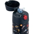 thumbnail image 3 of Insulated Kids Water Bottle with Straw & Spout – Double-Wall Stainless Steel, Leakproof, Easy-Flip Lid – For School, Travel, Toddlers & Big Kids - Space Wars, 17oz, 3 of 3