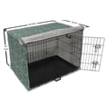 thumbnail image 6 of Ethnic Dog Crate Cover, Oriental Themed Floral Pattern Folkloric, Easy to Use Pet Kennel Cover Small Dogs Puppies Kittens, 7 Sizes, Forest Green Seafoam, by Ambesonne, 6 of 6
