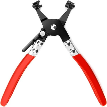 

Hose Clip Clamp Plier Straight Throat Type Oil Valve Seal Removal Repairing Tool(1pc red)