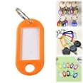 thumbnail image 2 of Plastic Key Tags with Split Ring Label Window, Key Tags Identifiers,Name Tags and Labels, Adapt to USB Drive, Key Chains with Label Tags, Pets Key Id Tags, Small Luggage Tags, 1 Pcs, 1.85x0.78", 2 of 9