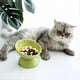 thumbnail image 2 of Ceramic Cat Feeding Bowl, Raised Cat Bowl, Ceramic Cat Bowls for Food and Water, for Cats, Puppies and Small Dogs, Pet Bowl (Grey) gray, 2 of 4