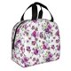 thumbnail image 2 of Disketp Violets Flowers Bolsa Térmica para Almuerzo para Hombre y Mujer, Ideal para Trabajo, Senderismo y Picnic, 2 of 8