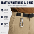 thumbnail image 5 of MASKERT Men's Work Pants Hiking Cargo Pants Water Resistant Stretch Outdoor Trousers with 9 Pockets, 5 of 9