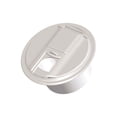 thumbnail image 2 of RV Designer B101 - 5.0"D Polar White Round Electric Cable Hatch, 2 of 2