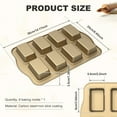 thumbnail image 4 of AEVXKHI Mini Loaf Pan 8 Cavity Carbon Steel Small Bread Pan Nonstick Mini Brownie Pan Multifunctional Mini Bread Loaf Pan for Gathering Party Daily Baking, 4 of 10