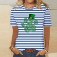 thumbnail image 2 of Camisetas Casuales de Mujer Nueva Moda Impresa Cuello Tripulado Manga Corta, Top Ligero para Diario Y Fiesta, 2 of 4