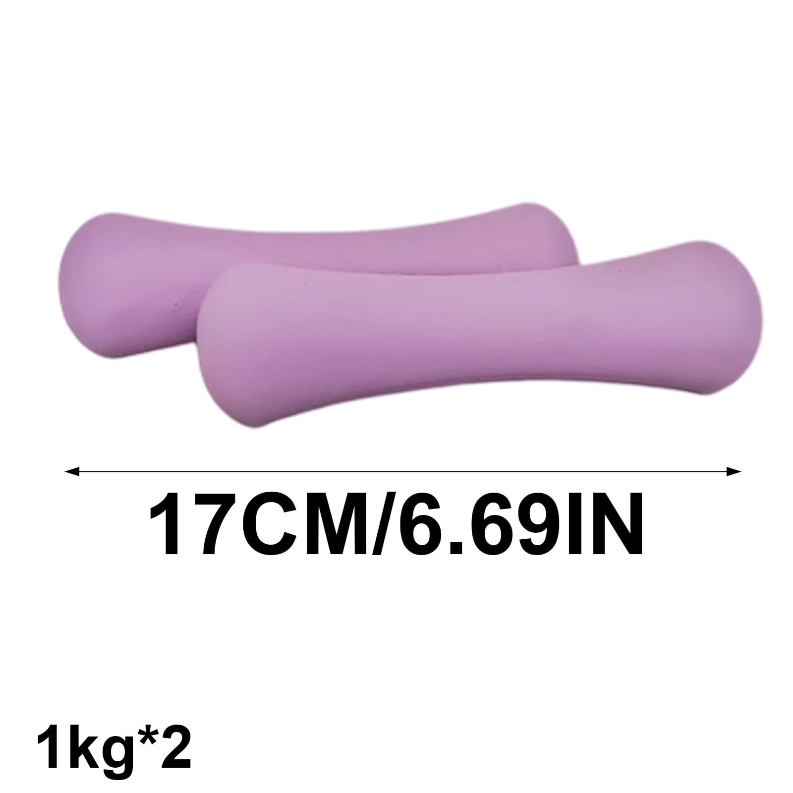 Ton 2kg Neoprene Coated Dumbbell Hand Weight Sets of 2