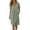 Green, variant on Women's V-Neck Short Sleeve Loose Fit Casual Shift Midi Dresses with Pockets for Women Everyday & Vacation Wear