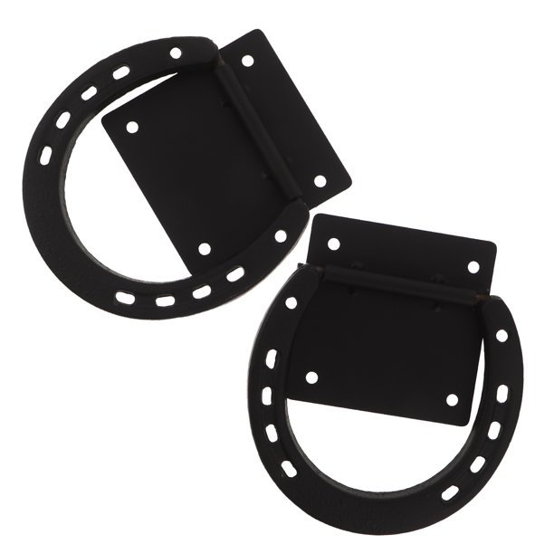 AURARMLET 2Ud Anillos Para Caballos Material Hierro Resistente Con Antitirones Para Establo