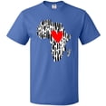 thumbnail image 3 of Inktastic Black History Month Ink Print African Heart T-Shirt, 3 of 5