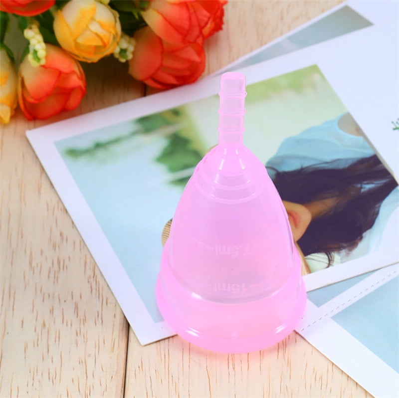 Walfront Medical Grade Soft Silicone Female Menstrual Cup for Women