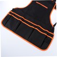thumbnail image 4 of IDEANATEGRATE Delantal De Jardinería Impermeable Color Negro Con Bolsillos Múltiples Y Ajuste En Cuello Y, 4 of 7