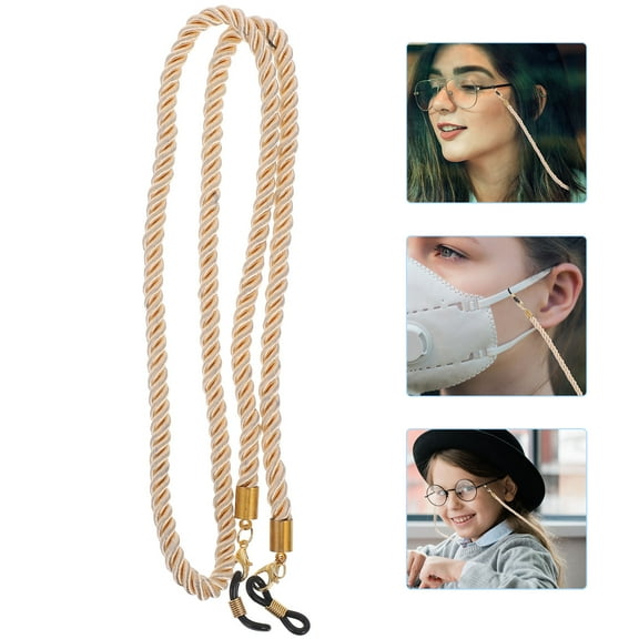 GOOHOCHY Braided Glasses Chain Holders Anti-Slip Sunglasses Strap Eyeglass Cord Glasses Neck String Eyewear Lanyard Retainer For Men And Women
