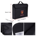 thumbnail image 4 of Fireproof Bag, Fire Resistant Pouch, Lightweight Foldable For LiPo Battery Money, 4 of 8