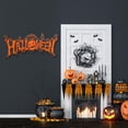 thumbnail image 2 of Cheap!Letrero de puerta de bienvenida de Halloween, decoración de Halloween, colgador de puerta de madera redondo, letrero colgante, colgante de pared de Halloween, letrero para el hogar interior, 2 of 5