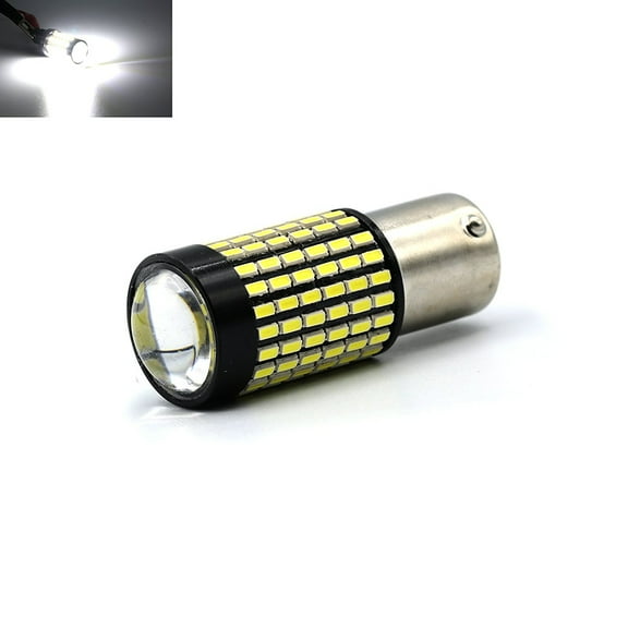 1156 White 50W High Power 3014 Chip LED Projector Turn Signal/Brake/Tail/Reverse/Parking Light Bulbs (1156, White)