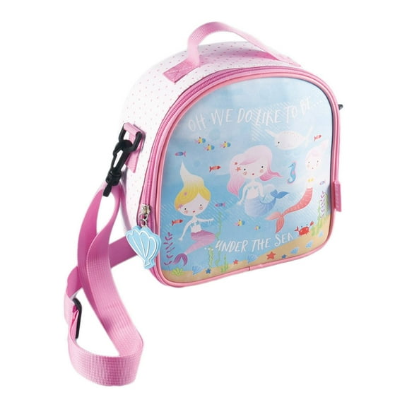 Mermaid Under the Sea 8.5 Inch Insulated Lunch Bag with Detachable Strap