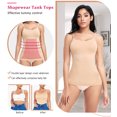 thumbnail image 4 of MANIFIQUE 2 Pack Compression Tank Cami - Tummy and Waist Control Body Shapewear Camisole for Women, 4 of 8