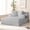 Light Gray-Corduroy 1, variant on Puremind Oversized Chaise Lounge Chair Indoor, Corduroy Sofa, Deep Seat Sleeper Sofa with Cup Holders, Cloud Sofa Couch for Living Room, Black