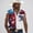 Watermelon Red, variant on Purcolt Mens Button Down Tank Tops Dressy Casual Print Lapel Collar Sleeveless Vest Vintage Western Cowboy Loose Fit Shirts with Pocket