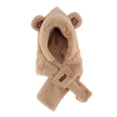 thumbnail image 2 of Sharprepublic Womens Hooded Scarf 2 in 1 Soft Neck Scarf Headgear Beanie Windproof Casual Long Brown, 2 of 7