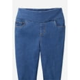 thumbnail image 6 of Woman Within Plus Size  Slim-Leg Pull-On Gap-Free Stretch-Denim Jeans, 6 of 6