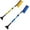 Blue+Yellow, variant on Ice Scrapers for Car Windshield, Snow Brush for Car, 33" Extendable Snow Removal Tool with 360° Rotating Brush, Winter Automotive Exterior Accessories for Cars, Trucks, and SUVs