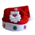 thumbnail image 4 of 2 Pack Christmas Hat,Xmas Holiday Hat,Santa Hat for Childrens, Funny Santa Claus,Red and White Christmas Theme Hats, 4 of 6