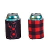 Buffalo Plaid Can Covers - Party Supplies - 12 Pieces