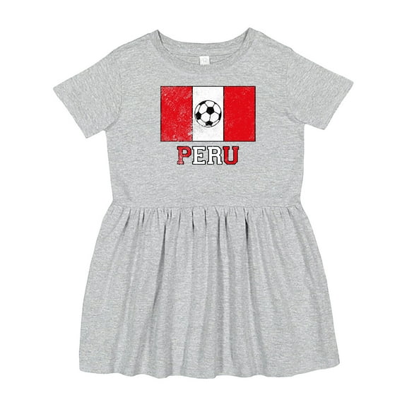 Inktastic Peruvian Soccer Girls Toddler Dress