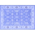 thumbnail image 1 of Ahgly Company Machine Washable Indoor Rectangle Persian Blue Traditional Area Rugs, 5' x 8', 1 of 4