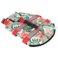 thumbnail image 1 of Dog Life Jacket, Dog  Vest Adjustable Preserver With High Buoyancy And Durable Rescue Handle, Hawaiian Style Reflective Stripe  Hook Pet Life Preserver For Emergency, 1 of 8