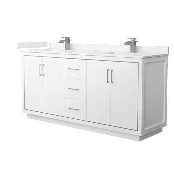 Wyndham Collection Wcf1111-72D-Vca-Mxx Icon 72" Free Standing Double Basin Vanity Set -