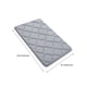thumbnail image 3 of Alfombra de baño suave y antideslizante | Alfombra de baño de espuma absorbente | Alfombra de baño gruesa y lavable a máquina para bañera y ducha | Gris, azul marino y marrón, 3 of 6
