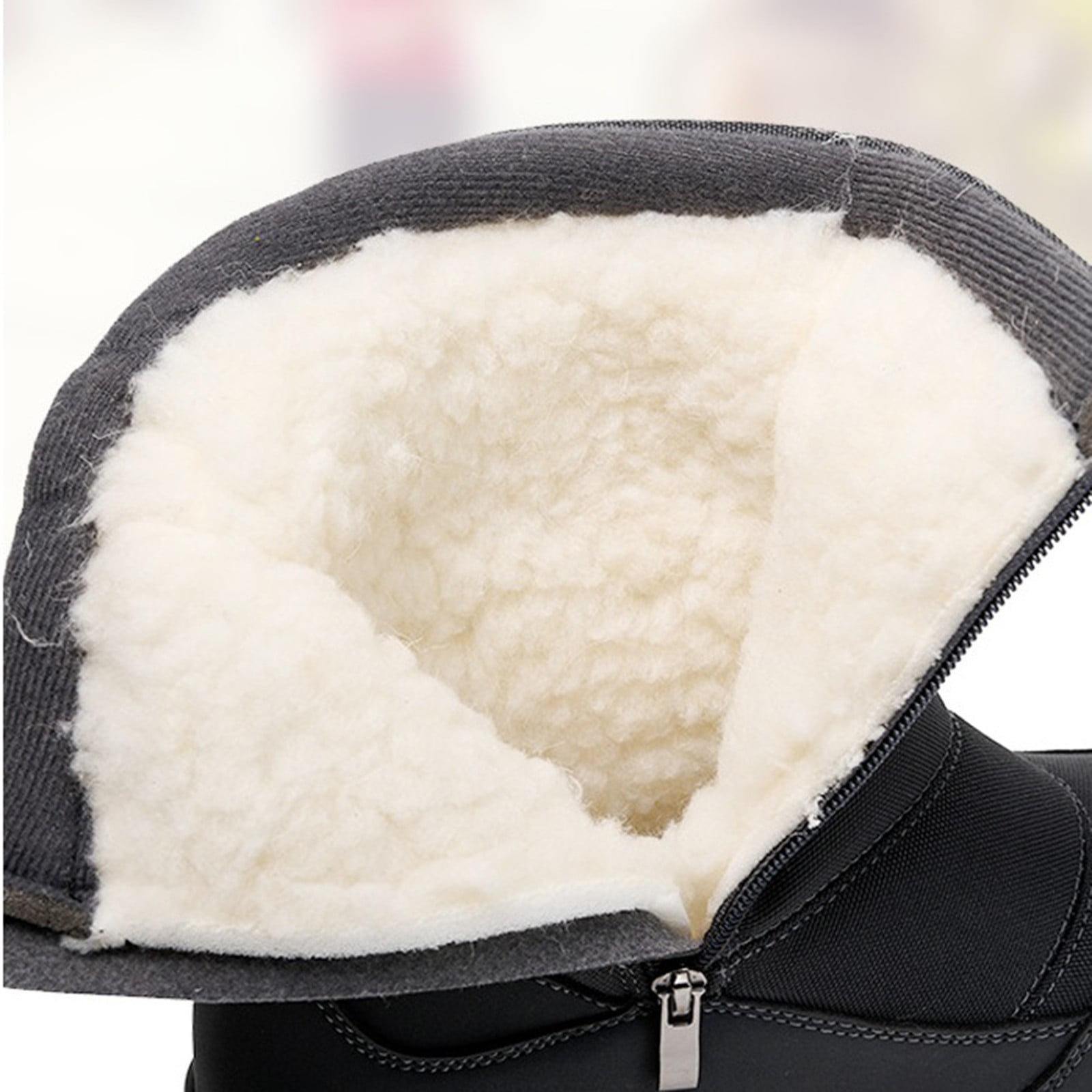 Men Snow Boots Winter Velvet Thick Rubber Sole Plush Warm Comfortable Snow Boots Cotton Footwear - Walmart.com