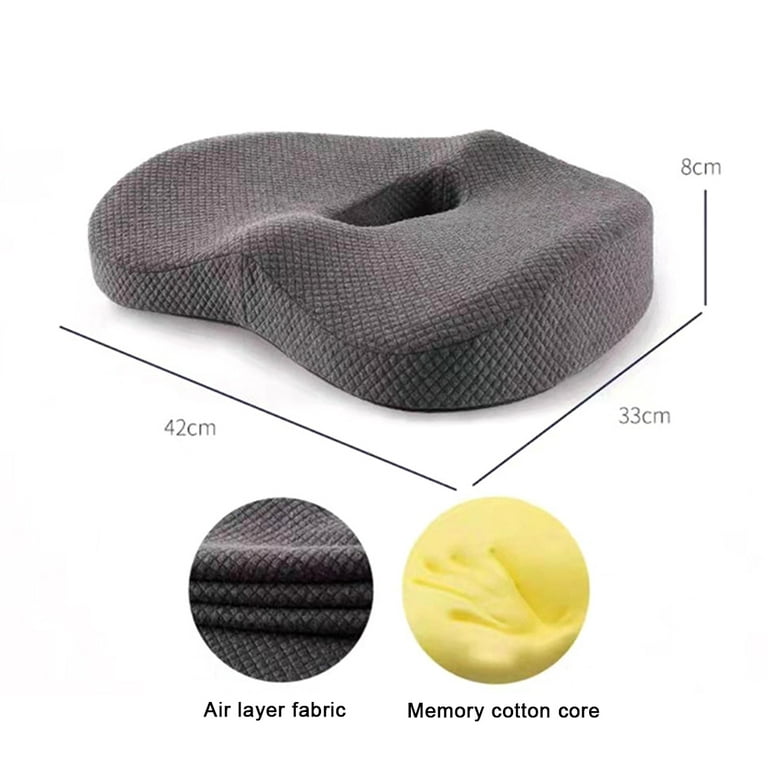 New Premium Soft Hip Support Pillow Memory Foam Massage Chair Mat