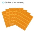 thumbnail image 3 of Uxcell Reflective Stickers, 30in6 Sets 4.5x1 Inch Adhesive Caution Warning Safety Tape Strips, Gold, 3 of 5