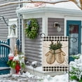 thumbnail image 2 of Rdsfhsp Merry Christmas Garden Flag, Home Decorative Gloves Xmas Outdoor Flag, Linen Yard Garden Flag, Winter Outside Seasonal Decoration Home Decor Flag 12 x 18, 2 of 5