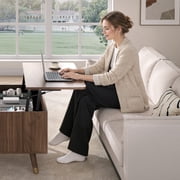 JOINICE Lift Top Coffee Table with Storage, Mid Century Modern Wooden Square Center Table,for Living Room, Walnut