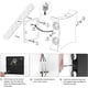 thumbnail image 5 of Aplique de pared LED moderno de 22 W Lámpara de pared impermeable IP65 Lámpara de pared LED de aluminio Interior exterior para baño Sala de estar Dormitorio Pasillo Escalera Entrada Porche - Luz cálida 3000k Negro brillar Electrónica, 5 of 5