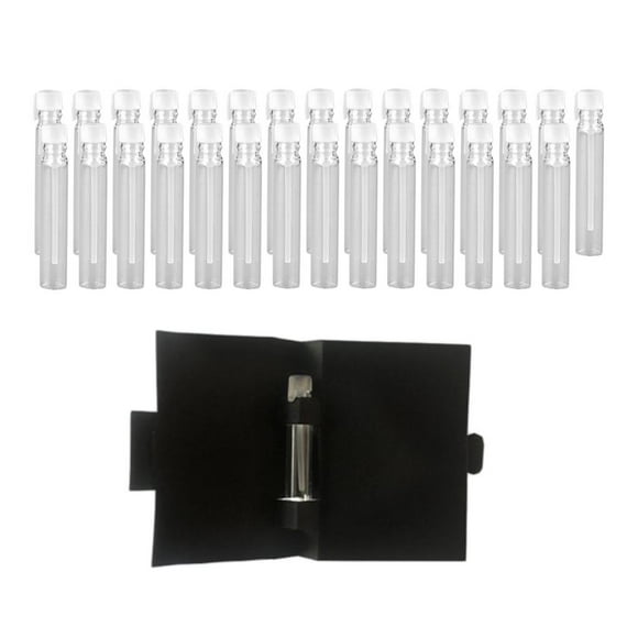 kusrkot 30 Pack Leakproof Dropper Bottles Oils Containers Glass Vials