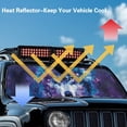 thumbnail image 4 of Yuyamidu Wolf Windshield Sun Shade Compatible with Wrangler Rubicon Sahara TJ JK JKU 2 & 4 Door Galaxy Car Sun Shade Keep Your Vehicle Cool, 4 of 7
